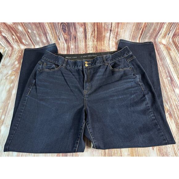 Lane Bryant High Rise Straight Leg Womens Size 22 Blue Jeans Denim Pants 39x32 - Picture 3 of 12